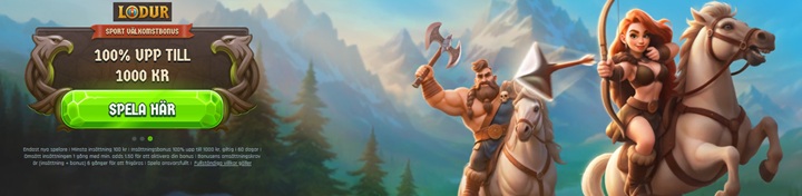 Lodur oddsbonus – 100% upp till 1000 kr för nya spelare